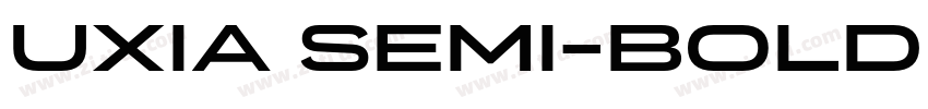uxia Semi-Bold Displ字体转换